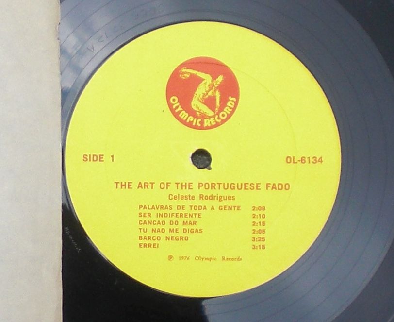 Detalio del label del disco